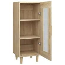Aparador vidaXL Sonoma Oak 34,5x34x90 cm Material a base de madera - Marrón - Ver 8