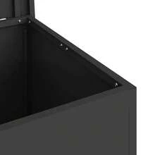 Coffre de rangement extérieur vidaXL avec mémoire, noir, 55 x 50,5 x 50 cm, acier - Noir - Voir 9