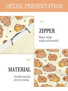 2pcs Kids Bedding Set (1 Reversible Duvet Cover + 1 Single-Sided Pillowcase), Made Of Polyester Fabric, Digital Printing, Water Bird Pattern, Suitable For Boys And Girls Birthday, All Seasons - Multicolor - View 4