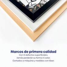 MX   Canvas Lab Cuadro decorativo enmarcado Marco color Negro con marialuisa Ortelius World Map 30 x 20 cm Cuadros para decorar recamara sala baño oficina Decoración con tema: Mapas - OrteliusMundoMapaEnmarcadoColorNegroconmarialuisa - Ver 3