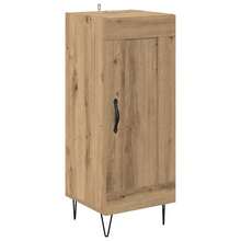 vidaXL Sideboard Artisan-Eiche 34,5 x 34 x 90 cm Verbundholz und Eisen - Braun - Übersicht 3