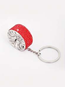 1 pieza Llavero de aro de llanta de coche con brillo, llavero de aro de coche con rhinestone, accesorio de llavero de aro de coche, pequeño adorno, dije de bolso, llavero de coche, cordón para llaves, llavero, accesorio de llavero, anillo para llaves, llavero de pareja, regalo para ella, regalo para novio, regalo pequeño, regalo de cumpleaños, regalo para amigos, regalo de vacaciones, recuerdo de evento, favor de fiesta - Multicolor - Ver 14