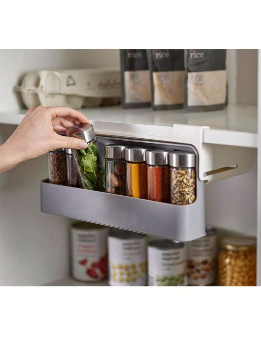 Under Cabinet Storage, Pantry Spice Rack, Gray - Xám - Xem 1