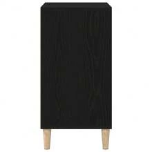 Buffet vidaXL aspect chêne noir 57 x 35 x 70 cm Matériau à base de bois - Noir - Voir 7