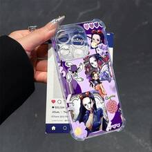 Funda de Teléfono con Patrón de Anime de Moda Samsung215667Z Regalo de Navidad Funda de Teléfono Transparente, Adecuada para  16,  16E, Promax 16Pro 16Plus 16, 15Promax 15Pro 15Plus 15, 14Promax 14Pro 14, 13Promax 13Pro 13, 12Promax 12Pro 12 - transparente - Ver 11