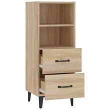 Buffet vidaXL Chêne Sonoma 34,5 x 34 x 90 cm Matériau à base de bois - Tabac - Voir 7