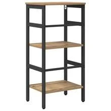 vidaXL Bücherregal Artisan-Eiche 40 x 29,5 x 81 cm Holzwerkstoff - Braun - Übersicht 8