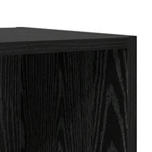 Mobiletto a muro vidaXL, effetto rovere nero, 37 x 37 x 37 cm, materiale a base di legno - nero - Visualizzare 9