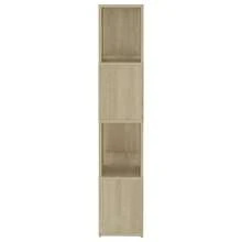 Libreria divisoria vidaXL Sonoma Oak 60x24x124,5cm Materiale a base di legno - Castano - Visualizzare 6