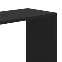 Libreria vidaXL a 5 ripiani, nera, 80,5x23,5x162,5 cm, in legno. - nero - Visualizzare 6
