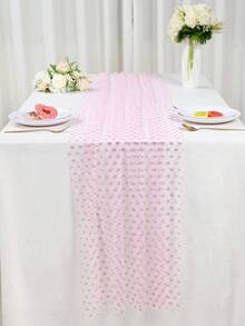 1 Pezzo Runner da tavolo con fiocco rosa, 75*180cm Copertura tavolo in rete e garza, Tovaglia, Decorazioni per feste di compleanno rosa, Decorazioni con fiocchi per feste di compleanno, Decorazioni per feste con fiocchi, Decorazioni per matrimoni, Articoli per matrimoni, Bomboniere per addio al nubilato, Decorazioni per compleanni, Decorazioni per baby shower, Forniture per feste, Forniture per la cucina, Decorazioni centrotavola - Multicolore - Visualizzare 3