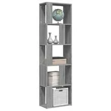Bibliothèque vidaXL Gris Sonoma 45x24x160 cm Matériau à base de bois - Gris - Voir 1