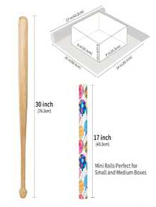 1 rollo de papel de regalo con estampado de globos de colores, adecuado para cumpleaños, fiestas y regalos - 43cm X 300cm (17in X 118.11in) - Multicolor - Ver 7