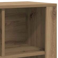 Credenza vidaXL in rovere artigianale, 80 x 30 x 53 cm, materiale a base di legno. - Castano - Visualizzare 8