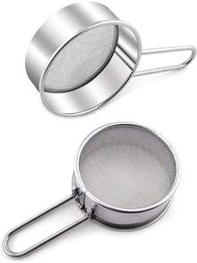 1pc Stainless Steel Integrated Vibrating Sifter, Fine Mesh Sifts Powder Evenly, Suitable For Home Baking/Dessert Shop Production/Holiday Baking DIY Home And Commercial Baking Tool - Multicolor - View 5