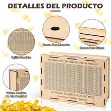 2PCS Alcancía para Niños, Interesante Caja De Ahorro Reutilizable con Contador, Caja De Ahorro para Adultos o Niños, Donde Podrás Depositar Efectivo o Monedas, Alcancia con Marcador - 100 - Ver 3