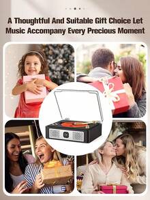 Pop CD Player With Built-In Speakers Bluetooth Input&Output Portable CD Players For Home Music Nostalgic CDs Player With Remote Control Headphone Jack Walnut Brown With Display Screen Christmas Birthday Entertainment Gifts - Màu nâu óc chó với màn hình hiển thị - Xem 6