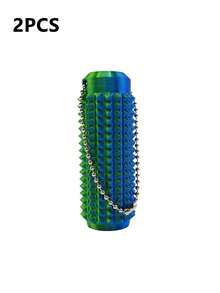 3D Printed Gradient Color Massage Roller, Textured Spikes And Breathable Holes, Modular Design For Muscle Relaxation And Stress Relief, Perfect Gift For Sensory Stimulation And Anxiety Reduction - Multicolor - View 19