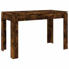 Tavolo da pranzo vidaXL in rovere affumicato 120x60x76 cm Materiale a base di legno - Castano - Visualizzare 4