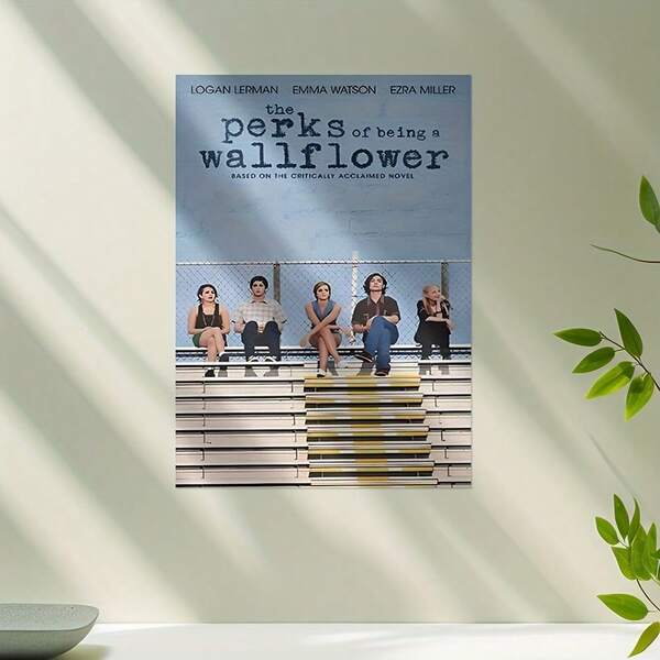 [2D Flat] 1pc The Perks Of Being A Wallflower Movie Poster Canvas Print - Unframed Flat Wall Art, Vibrant Colors, Contemporary Style, Ideal For Living Room, Bedroom, StudyOpen In New Tab.