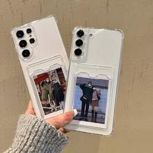 Funda a prueba de golpes de borde suave y moderna, transparente y minimalista para toda la serie, compatible con A54, A52, funda suave, acabado mate A13, cobertura total para S24, S20Fe, S21Plus, S22, S22 Ultra, adecuada para Galaxy S23, A05, A12, A13, A15, S22, S23. Esta funda a prueba de golpes es un compañero confiable para tu teléfono. - 1 pieza - Ver 1