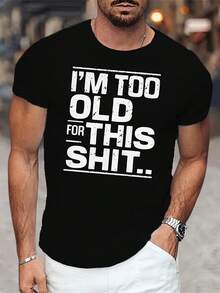 Camiseta negra de cuello redondo de manga corta casual de% algodón para hombres. Camiseta estampada con patrón de  de moda urbana americana. Ropa de fitness deportiva para hombres al aire libre de verano - Negro - Ver 7