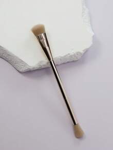 1pc Double-Ended Makeup Brush Set, Including Angled Blush Brush, Round Blush Brush, And Powder Brush, For Women - Rose Gold - View 6