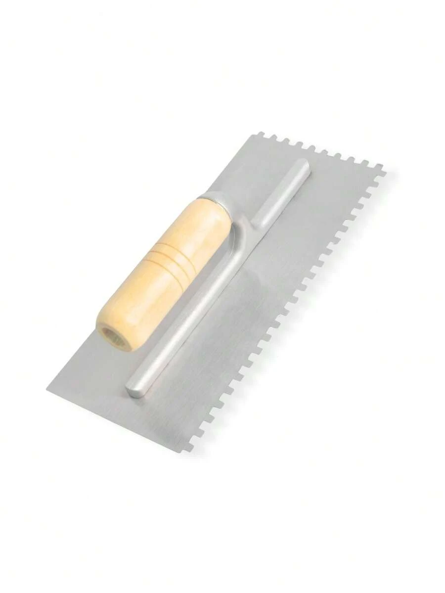 Llana Dentado Cuadrado 11 Pulgadas 10 Remaches Mango Madera Herramienta De Construccion Profesional - Gris - Ver 1