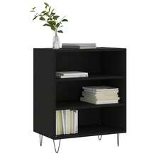 Buffet vidaXL Noir 57x35x70 cm Matériau à base de bois - Noir - Voir 1