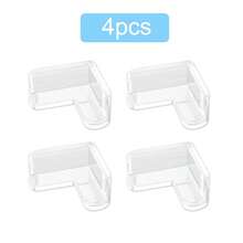 4 piezas Protector de esquina transparente para muebles - Almohadilla de para esquinas afiladas de mesas - Transparente - Ver 9