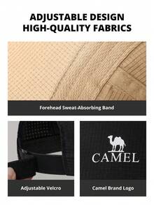 CAMEL CROWN 棒球帽男女夏季太阳帽运动遮阳帽橄榄球网球帽遮脸小棒球帽