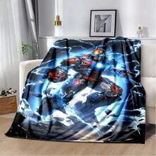Tony Stark Blankets 3D Printing Comfortable And Soft Picnic Blanket Gift To Family Or Friends.Jpg - 白色 - 查看 1