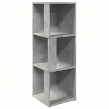 Mensola angolare vidaXL grigio cemento 33x33x100 cm Materiale a base di legno - Grigio - Visualizzare 4