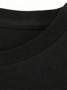 Camiseta Hombre Conde Drácula y Guitarra Rock, Retro Manga Corta, Talla Estándar, Estilo Casual Ideal para Primavera/Verano y Regalos - Negro - Ver 2