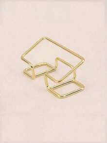 Hollow Business Card Holder, Creative Product Storage Box, Office Display, Ideal Gift, Available In Multiple Colors, Party/Holiday Business Card Rack, High-End Streamlined Design Business Card Display Stand, 3 Fashionable Color Options, Minimalist Upright Desktop Business Card Holder, Business Card Display Stand, Photo & Business Card Display Stand - Multicolor - View 13