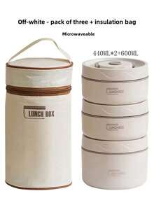 304 Stainless Steel Round Bento Lunch Box With Lid, Multi-Layer Leak-Proof Meal Prep Container, Microwave & Dishwasher , Suitable For Camping, Picnic, Construction Site, Office, Students, Comes With Carrying Bag, Keeps Food Warm For 1-2 Hours - Multicolor - View 14