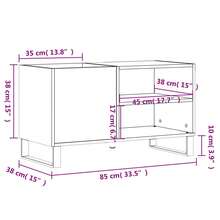 vidaXL Plattenschrank Räuchereiche 85x38x48 cm Holzwerkstoff - Braun - Übersicht 9