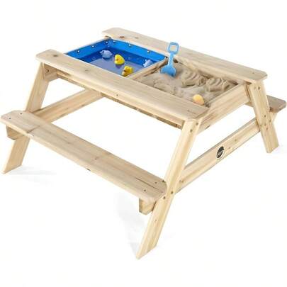 Plum Surfside Wooden Sand And Water Picnic Table