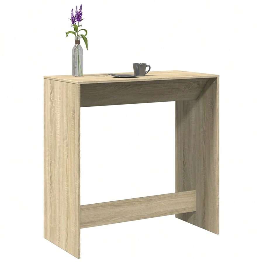Table de bar vidaXL Chêne Sonoma 102x50x103,5 cm Matériau à base de bois - Tabac - Voir 1