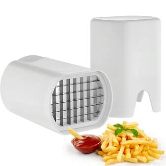 Coupe-frites en acier inoxydable, trancheuse de pommes de terre rapide et facile avec 44 compartiments, diviseur de frites multifonctionnel, ustensiles de cuisine