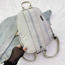 Mochila de viaje, ligera, impermeable, mochila simple con mltiples bolsillos para la escuela, el trabajo y los viajes, unisex - Gris Claro - Ver 3
