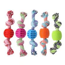 1 Pack Medium-Sized Indestructible Tough Durable Natural Rubber Tug Ball, Interactive Teeth-Cleaning Chew Toy With Braided Rope For Aggressive Chewers, Boredom Relief Self-Playing Fetch Training Dog Supplies For Indoor Outdoor Play - Đỏ - Xem 1