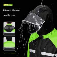 Conjunto de impermeable y pantalones para adultos, impermeable de PVC para repartidores, protección corporal reforzada contra lluvias intensas, aislamiento unisex, para Galentines, cachorros, carnavales, decoraciones de fiestas, selecciones de primavera y verano, regalos para damas de honor, decoración de habitaciones, decoración de dormitorios, playa, viajes, para hombres, para mujeres, vacaciones, Día de la Mujer, artículos de viaje, recuerdos de boda, Y2k, accesorios de coche para mujeres, decoración de cocina, cosas lindas - Multicolor - Ver 3