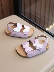 童鞋、夏季女童凉鞋、男童罗马鞋、儿童沙滩鞋、婴儿鞋 - 粉色 - 查看 3
