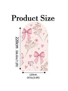 1pc/65pcs 2D Flat Pink Bow Decor Party Arch Backdrop Cover, Party Arch Zipper Closure Arch Support Cover, Decorative Elastic Fabric - Ideal For Holidays, Outdoor Lawn Parties And Events. Party Arch Decor, Event Backdrop Decor, Party Decor, Party Arch, Holiday Decor (Arch Stand Not Included) - Multicolor 01 - View 22