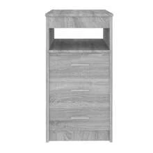 Buffet vidaXL avec tiroirs, gris Sonoma, 40 x 50 x 76 cm, bois d'ingénierie - Gris - Voir 5