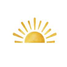 Creative Hand-Painted Sun Wall Sticker, Living Room Background Wall, Children's Room Decor Wall Sticker, Self-Adhesive