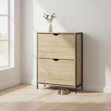 Ecommerc3 MOBLEKIT | 不同層數的鞋架和鞋子收納架，木質、金屬或不織布材質，開放式或帶門式可選，適用於玄關、臥室或走廊 - 免費送貨 ✅ 24/48 小時送達西班牙（半島） - 黑色鞋櫃 65*24*80 厘米 - 查看 5