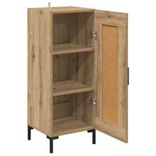 Credenza vidaXL Olden Artisan in rovere 34,5 x 34 x 90 cm - Castano - Visualizzare 5