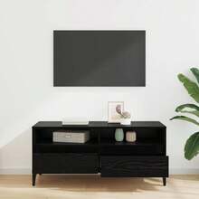 Meuble TV vidaXL, aspect chêne noir, 100 x 34,5 x 44,5 cm - Noir - Voir 4